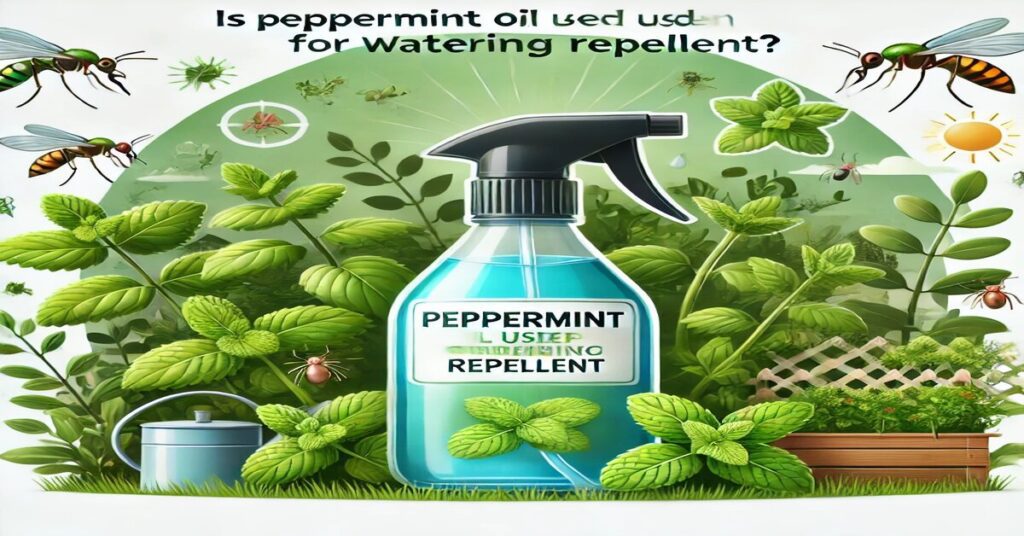 is peppermint oil used for watering reppellent